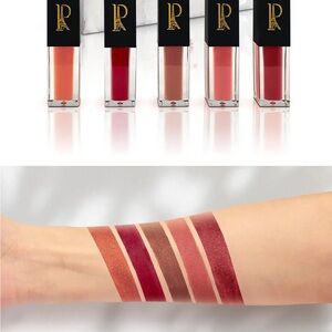 Elegant Lipstick Collection by P - Vibrant Red and Warm Brown
